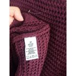 Aeropostale Women’s Sweater Burgundy Waffle Knit Y2K Size XS Euc Photo 4