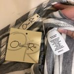 Olivia Rae NWT Gray White Stripe Crisscross T-Shirt Dress New Photo 4