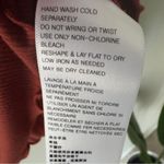 Free People Shimmy Shake Top Oversized Rust Long Sleeve Blouse scalloped hem EUC Photo 11