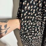 Natural Life Rebecca Midi Dress Women XL Black Ditsy Floral Modest Tradwife Photo 7