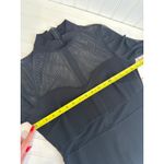 Lulus NWOT  Sensational Soiree Black Mesh Long Sleeve Bodycon Midi Dress Party L Photo 8