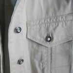 Chico's  S White Crystal Studded Jeans Jacket Photo 2