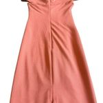 Dress the Population Claudette Bodycon Dress Knee Length Coral Stretch Small Photo 10