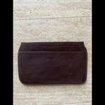 Brighton  Cowhide Genuine  Leather‎ Purse One Sided Fur Brown 9”x5.5” Photo 1