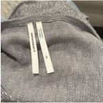Anthropologie  Heather Gray Silver Knit Sweater Top Photo 12