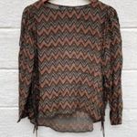 ZARA  Woman Chevron Fringe Top Western Photo 8