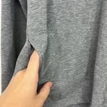 Basin + Range Small Gray Crescent Cowl Funnel Hoodie Sweatshirt with Pockets Photo 7
