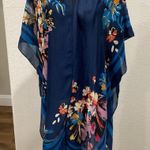 Woven Heart  Blue Floral Kimono Wrap Photo 0