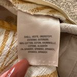 Anthropologie Elevenses  cream & yellow print shorts size 4 Photo 4