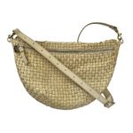 Clare V Grande Fanny Cream Leather Woven Checker Belt Bag Crossbody Handbag Photo 1