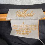 Vtg Y2K Chiffon Beaded Cowl Neck Tank Midi Ruffle Skirt Set Fairy Fairygoth Sz L Black Size L Photo 3