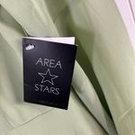 NWT Area Stars Sage Maggie Bell Sleeve Midi Dress V Neck Bustline Pleat Medium Green Photo 6