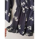 Modlook 29  Women's Dark Navy Floral Long Sleeve Romper Size M Photo 3