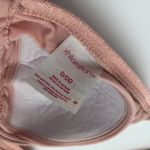 Xhilaration Bikini Top Ruffle Triangle Sparkle Glitter String Ties Pink D/DD Photo 2