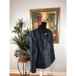 Le Suit  Size 18 Navy Blue Metallic Button Lapel Notch Collar Long-sleeve Jacket Photo 1