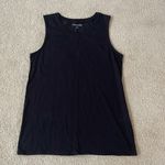 Soft Surroundings  Long Tank Tunic Top Black Shirt - M Photo 0