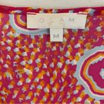 Glam cold shoulder paisley relax fit women’s dress Size Medium Photo 1