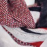 Steve Madden Red and Black Knit Infinity Scarf NWT One Size Photo 1