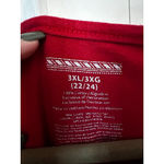 Red Christmas Long Sleeve Tee Plus Size 3X Photo 3