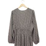 Gap NWT  Maxi Dress Brown Cottage Floral Size XL V-Neck Long Sleeve Thanksgiving Photo 5