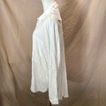 White Boxy Oversized Button Down Shirt Size L Photo 2