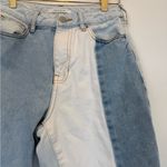 PacSun , Two-Tone Blue Women's ‘Mom Jeans’ Jeans, 100% Cotton Photo 2