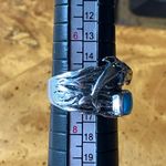 Sleeping Beauty Turquoise Sterling Silver Dolphin Ring Size 7 Photo 6