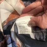 SheIn Curve 4X Womens Brown Black Cream Abstract Print Dress Short Sleeves Photo 3