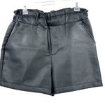 Bagatelle  Size Small Shorts Black Lined PU Leather Pockets Elastic Waist Pull On Photo 0