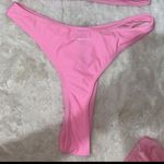 Playboy B22 New Womens Pink Bikini π Bottoms High Waisted Cheeky & Sarong Sm/Med Photo 1
