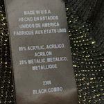 Bebe 2B Womans Size Medium Black And Gold Embellished Long Sleeve Sweater New Photo 4