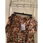 La Ligne Women's Plus Floral Print Satin Pants Size 4X Brown Photo 5