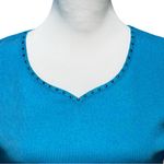 Ming Wang  Turquoise Aqua Embellished Sleeveless Top Sz XS NWT Photo 2