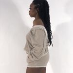 Symphony NWT Lounge Set Womens M Taupe Hoodie Shorts Two Piece Clean Girl Cozy Photo 3