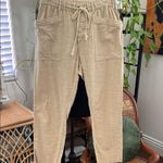 Free People Tan City Slouch Boyfriend Ankle Pants Photo 0