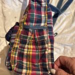 RED PLAID TOTE/SHOULDER BAG 2 DENIM HANDLES 2 VELCRO AND ONE ZIP POCKET OUTSIDE Photo 3