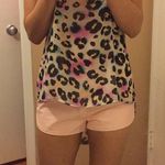 Forever 21 F21 faux leather pink short. S Photo 5