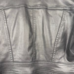 White House | Black Market  Faux Leather Utility Jacket‎ Button Front Small Photo 6