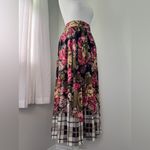 Talbots Vintage Y2K J.G. Hook Floral Print Pleated A-Line Midi Skirt Photo 1