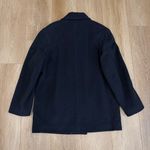 Gloverall Made in England Wool Blend Peacoat Double Breasted Military Style Coat Blue Size 12 Photo 4