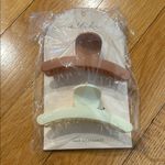 Ettika  Brown and Cream Hair Clips Photo 0