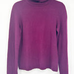 Charter Club Womens Fall Knit 100% Cashmere Turtleneck Sweater Size M Purple Photo 0