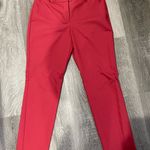 EXPRESS Columnist Mid Rise Ankle Red Dress Pants Photo 0