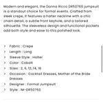 Donna Ricco  Keyhole Sleeveless Black Jumpsuit Photo 2