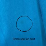 VTG Y2K Fairycore Dress Gown Sz 8 Riva Designs Blue Silk Beaded Halter Glam Photo 15