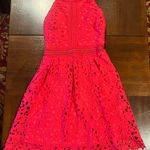 hot print cutout dress Red Size 0 Photo 0