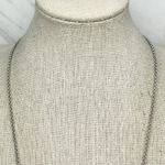 Chico's  Silver Tone Chain Blue Bar Pendant Double Clasp Layering Necklace 20" ✨ Photo 3