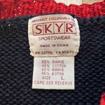 Vintage Skyr Handknitted Americana Sweater, Sz L Size L Photo 11