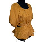 ASTR The label Women’s Size Small Vendetti Cutout Back Puff Sleeves Top Linen Photo 1