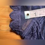 EXPRESS  Women’s Pullover Navy Blue Mesh lace short sleeve Babydoll Shirt|Size:S Photo 9